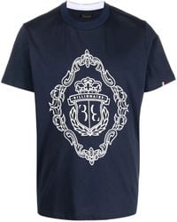 Billionaire - Logo-Embroidered Short-Sleeve T-Shirt - Lyst