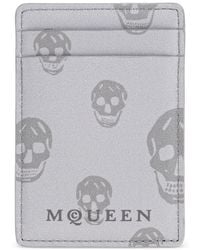 McQueen - Skull Print Cardholder - Lyst