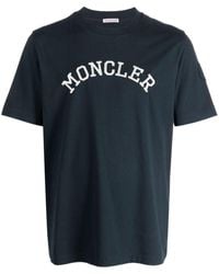 Moncler - T-shirt Met Geborduurd Logo - Lyst