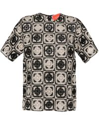 La DoubleJ - T-Shirt mit "Lacey House Mini Tiles"-Print - Lyst