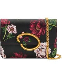 Oscar de la Renta - O Pochette Floral-Print Cross Body Bag - Lyst