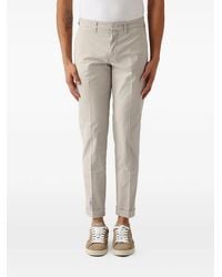 Fay - Pantalon Retroussé À Écusson À Logo - Lyst