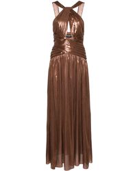 retroféte - Salem Draped Metallic Gown - Lyst