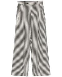 Tela - Striped Button-Fastening Trousers - Lyst