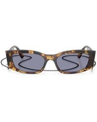 Vogue Eyewear - Tortoiseshell-Effect Rectangle-Frame Sunglasses - Lyst