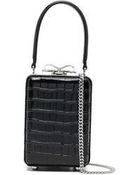 Self-Portrait - Bow-Detail Top-Handle Mini Bag - Lyst