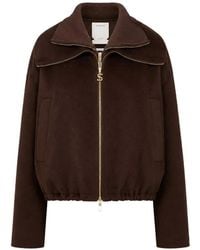 Sportmax - Veste En Laine À Fermeture Zippée - Lyst