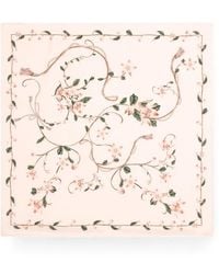 Agua Bendita - Ceiba Navegante Floral-Print Silk Scarf - Lyst
