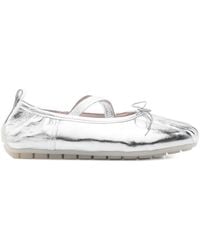 Simone Rocha - Cross-Strap Bow Ballet Flats - Lyst