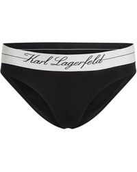 Karl Lagerfeld - Hotel Karl Slip Mit Logo-Bund - Lyst