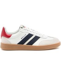 Bally - Baskets Retro Crest En Cuir À Rayures - Lyst