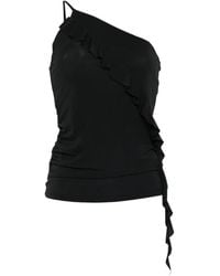 Pinko - Ruffled One-Shoulder Top - Lyst