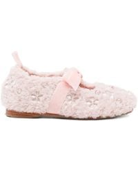 Rockfish - X Susan Fang Furry Ballet Flats - Lyst