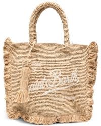 MC2 Saint Barth - Ruffle-Trim Embroidered-Logo Tote Bag - Lyst