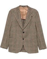 Gabriele Pasini - Check-Pattern Peak-Lapels Blazer - Lyst