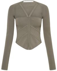 Dion Lee - Top Mit Eckigem Ausschnitt - Lyst
