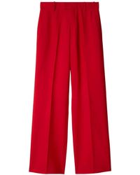 Burberry - Pressed-crease Wool Tailored Trousers - Lyst
