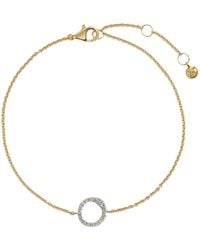 Monica Vinader - Riva Pavé Diamond Chain Bracelet - Lyst