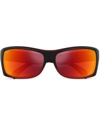 Maui Jim - Equator Rectangular Sunglasses - Lyst