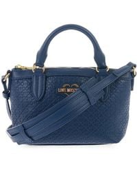 Moschino - Valentina Heart-Embossed Tote Bag - Lyst