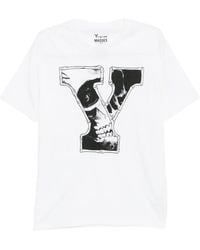Yohji Yamamoto - Graphic Print Cotton T-Shirt - Lyst