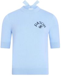 Patou - Bow Short-Sleeved Top - Lyst