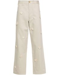 Song For The Mute - Daisy Mid-rise Straight-leg Jeans - Lyst