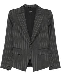 Marella - Blazer Boutonné Farnese À Fines Rayures - Lyst