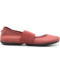 Camper - Right Nina Perforated Ballerina Shoes - Lyst