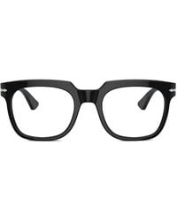 Persol - Square-Frame Clear-Lenses Glasses - Lyst