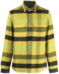 Rick Owens - Plaid-check Virgin-wool Shirt Jacket - Lyst