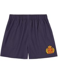 Sporty & Rich - Pantalones cortos con logo bordado - Lyst
