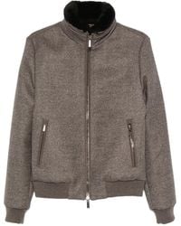 Moorer - Fur-Collar Zip-Up Jacket - Lyst