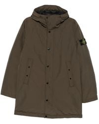 Stone Island - Logo-Patch Hooded Jacket - Lyst