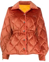 AALTO Padded Corduroy Jacket - Orange