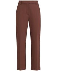Brunello Cucinelli - Pantalon De Cigarette En Twill De Coton Stretch Avec Monili - Lyst