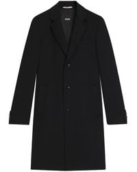 BOSS - Buttoned Coat - Lyst