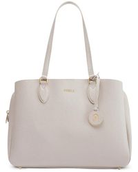 Furla - L Minerva Logo-Appliqué Shoulder Bag - Lyst