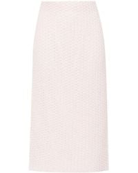 Fabiana Filippi - Sequin-Detail Open-Knit Skirt - Lyst