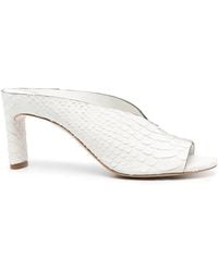 Roberto Del Carlo - 85Mm Tenerife Leather Mules - Lyst
