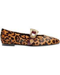 Roberto Festa - Dalma Leopard-Print Double Strap Ballet Flats - Lyst