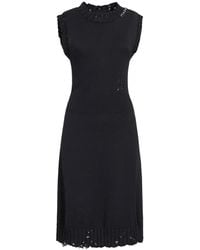 Marni - Distressed-Effect Knitted Cotton Dress - Lyst