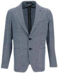 Tagliatore - Chaqueta Vaquera Con Botones - Lyst