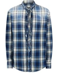 DSquared² - Checked Ruffled Shirt - Lyst