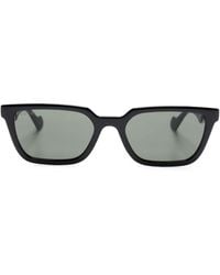 Gucci - Logo-lettering Rectangle-frame Sunglasses - Lyst