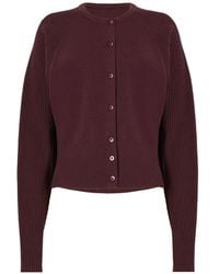 Wolford - Ribbed-Knit Cropped Cardigan - Lyst