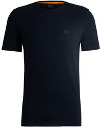 BOSS - T-shirt en coton à logo appliqué - Lyst