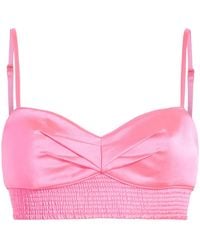 Cinq À Sept - Nikola Pleat-Detail Crop Top - Lyst