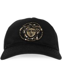 Versace - Embroidered Cotton Baseball Cap - Lyst