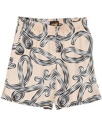 Loewe - Paula's Ibiza Printed Silk Shorts - Lyst